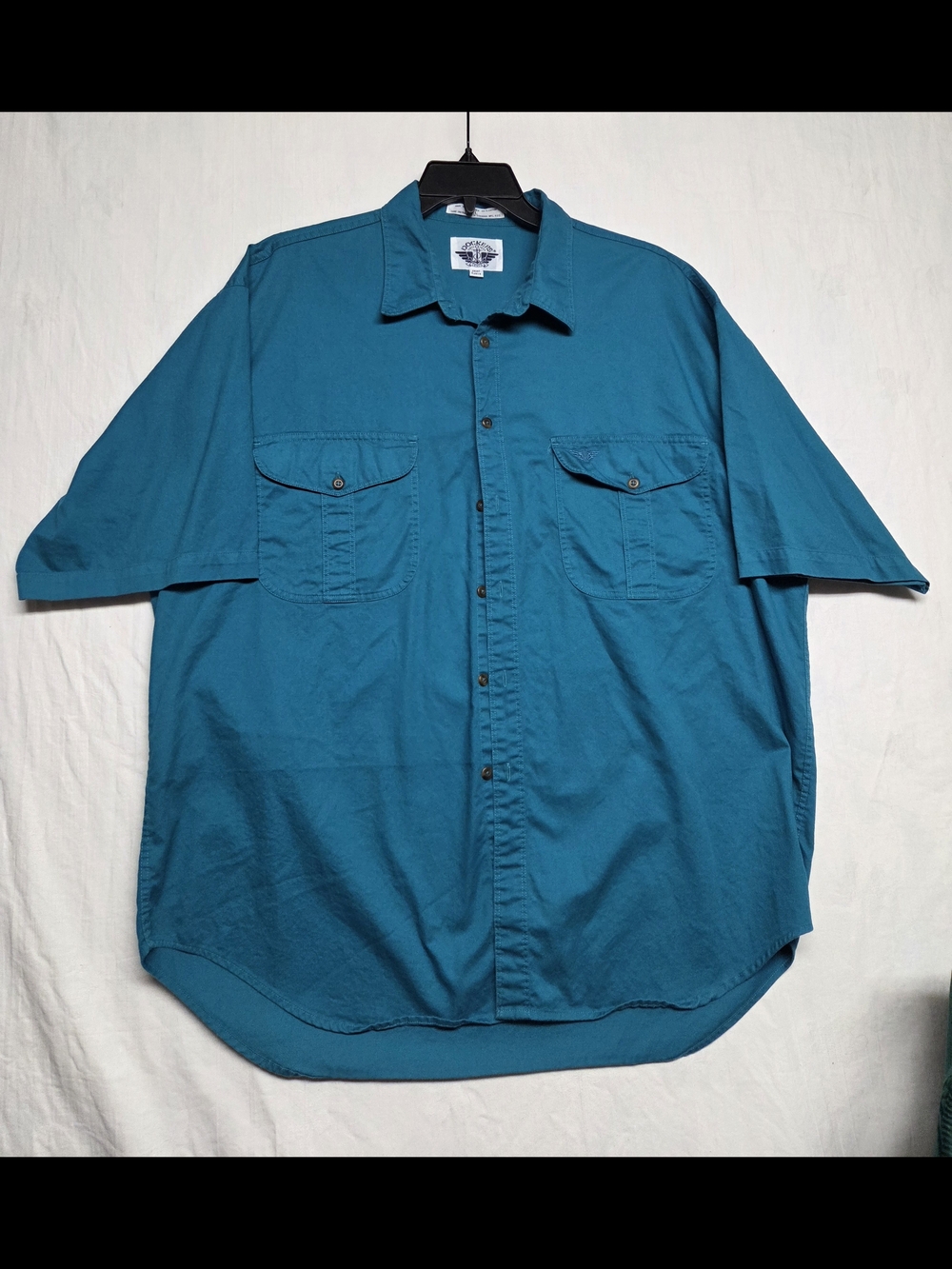 Vintage Dockers Levi's Teal Short Sleeve Button-Down XL